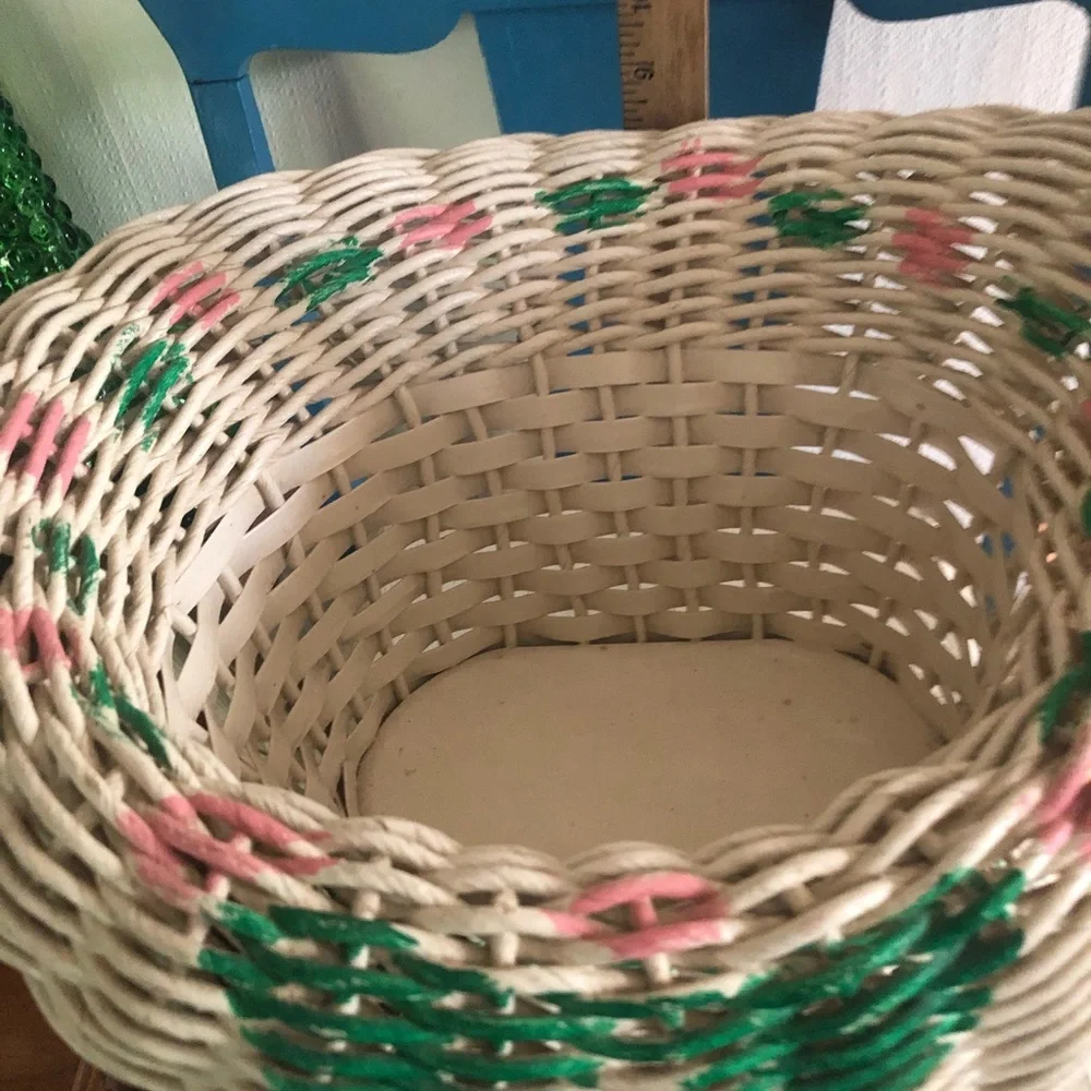 Antique Wicker Easter Basket